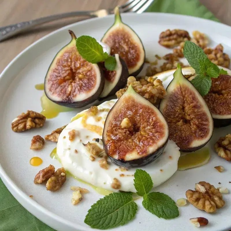 Receta Oro del Desierto - Higos con yogur AOVE lechin