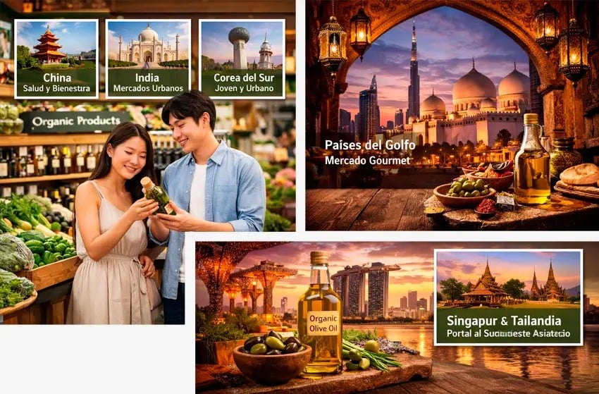 Datos olivar ecológico y ventas campaña 2024_25 - Mercados emergentes imagen