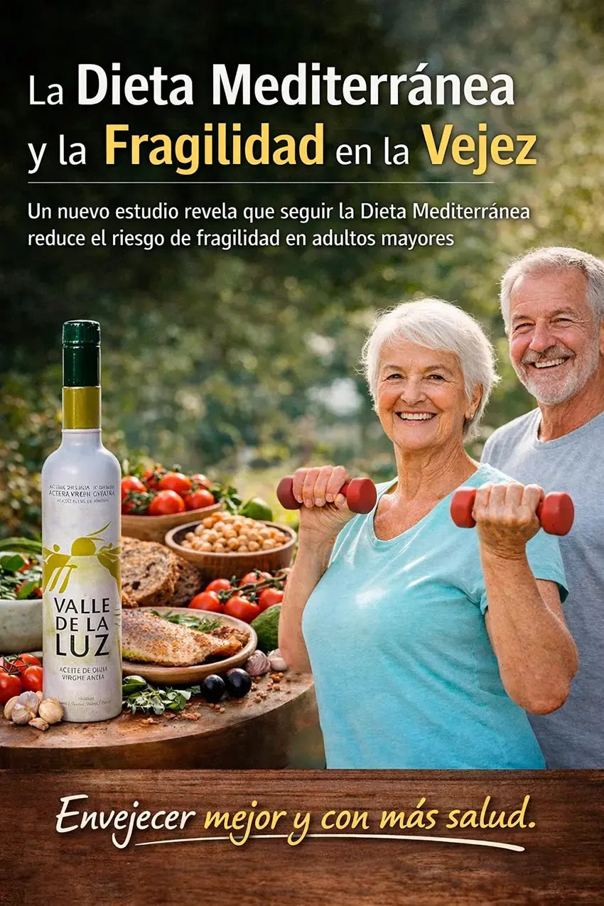 CARTEL La Dieta Mediterránea rica en AOVE puede prevenir la fragilidad en la vejez